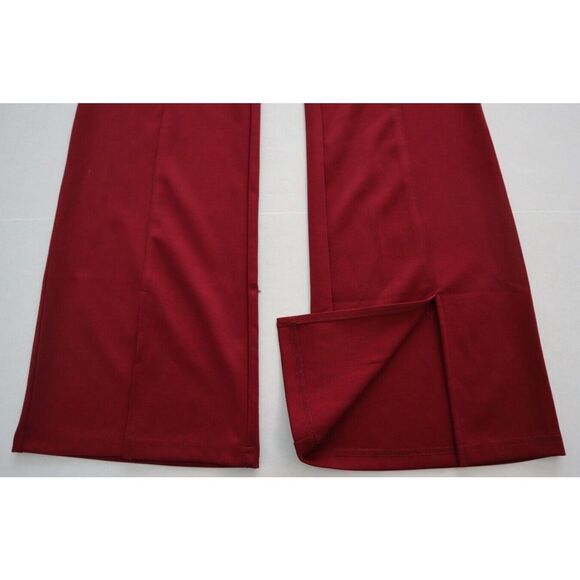 4SI3NNA BDSK4866 Women Sz S Burgundy Sheena High Rise Pants w/Cutouts/Slits $88 - Picture 5 of 11